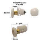 ΡΟΔΑΚΙ ΚΑΜΠΙΝΑΣ ΕΚΚΕΝΤΡΟ μονό 25mm άνω-κάτω HS060