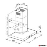 ΑΠΟΡΡΟΦΗΤΗΡΑΣ AGILO 60cm PYRAMIS τοίχου