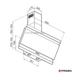 ΑΠΟΡΡΟΦΗΤΗΡΑΣ ELEGANTO 90cm PYRAMIS τοίχου