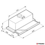 ΑΠΟΡΡΟΦΗΤΗΡΑΣ ΣΥΡΟΜΕΝΟΣ TURBO 90cm PYRAMIS