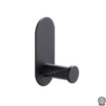 ΑΓΓΙΣΤΡΟ ΜΠΑΝΙΟΥ μονό KASSANDRA black αυτοκόλλητο stainless steel