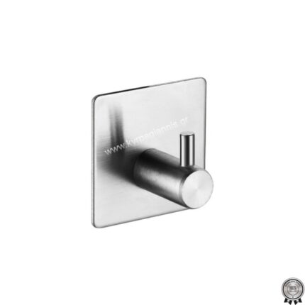 ΑΓΓΙΣΤΡΟ ΜΠΑΝΙΟΥ μονό TREND CHROME stainless steel αυτοκόλλητο