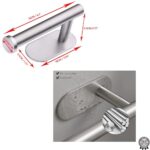 ΧΑΡΤΟΘΗΚΗ ΜΠΑΝΙΟΥ TREND chrome αυτοκόλλητη stainless steel