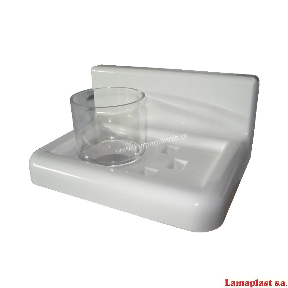 axpotirothiki armonia plastiki leyki 5 13 005 1.jpg ΑΞΕΣΟΥΑΡ ΜΠΑΝΙΟΥ ΠΟΤΗΡΟΘΗΚΗ μονή πλαστική ΑΡΜΟΝΙΑ λευκή