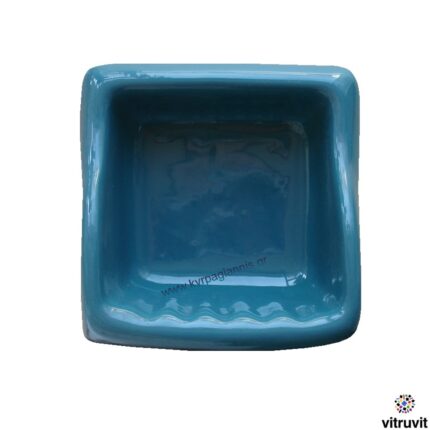 ΑΞΕΣΟΥΑΡ ΜΠΑΝΙΟΥ ΣΑΠΟΥΝΟΘΗΚΗ πορσελάνινη ημιεντοιχισμού πετρόλ