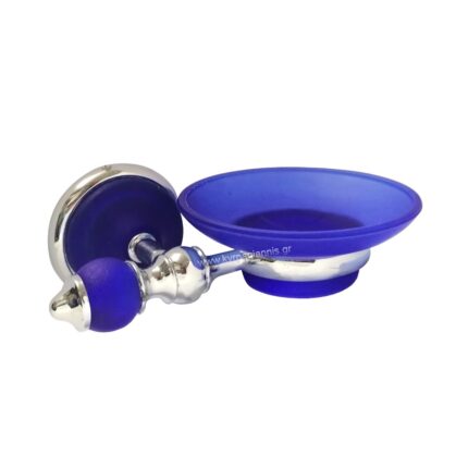 ΑΞΕΣΟΥΑΡ ΜΠΑΝΙΟΥ ΣΑΠΟΥΝΟΘΗΚΗ μονή γυάλινη ΣΑΝΤΟΡΙΝΗ μπλε