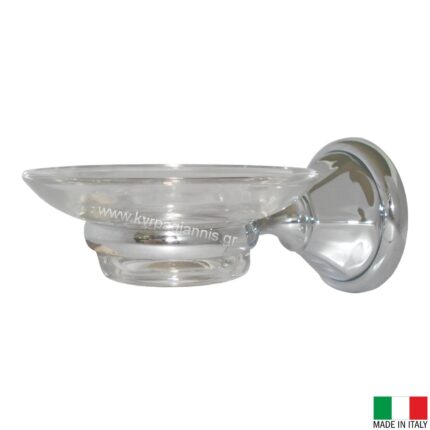 Αξεσουάρ μπάνιου ΣΑΠΟΥΝΟΘΗΚΗ CLASSIC ΓΥΑΛΙΝΗ χρωμέ