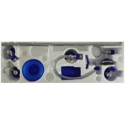 ΣΕΤ ΑΞΕΣΟΥΑΡ ΜΠΑΝΙΟΥ 5τεμαχίων ΣΑΝΤΟΡΙΝΗ χρωμέ-μπλε