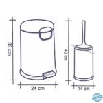 ΑΞΕΣΟΥΑΡ ΜΠΑΝΙΟΥ ΣΕΤ ΠΟΡΤΟΚΑΛΙ χαρτοδοχείο+πιγκάλ