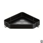 ΣΠΟΓΓΟΘΗΚΗ ΜΠΑΝΙΟΥ μονή ΓΩΝΙΑΚΗ CORNER black stainless steel