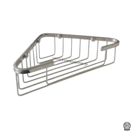 ΡΑΦΙΕΡΑ ΣΠΟΓΓΟΘΗΚΗ ΜΠΑΝΙΟΥ μονή ΓΩΝΙΑΚΗ CORNER CHROME stainless steel