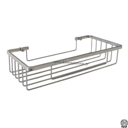 ΡΑΦΙΕΡΑ ΣΠΟΓΓΟΘΗΚΗ ΜΠΑΝΙΟΥ μονή ίσια SHELF CHROME stainless steel 304
