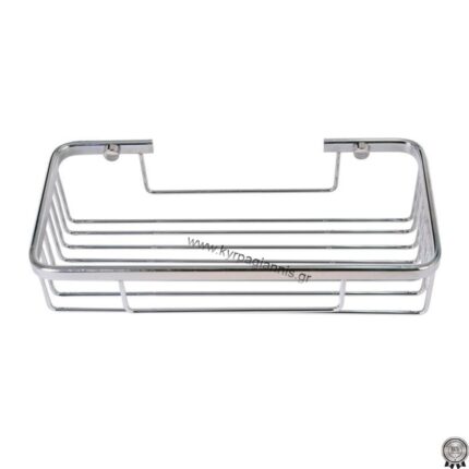 ΡΑΦΙΕΡΑ ΣΠΟΓΓΟΘΗΚΗ ΜΠΑΝΙΟΥ μονή ίσια SHELF CHROME stainless steel 304