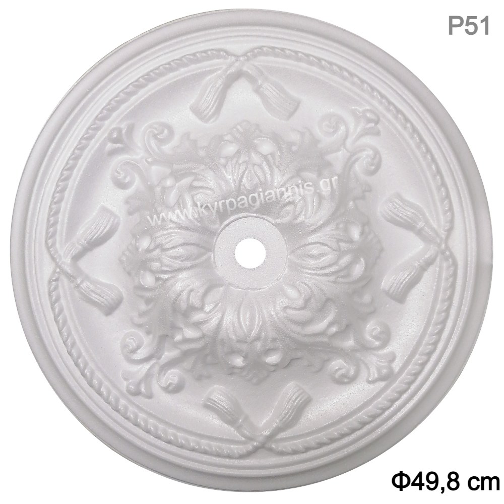 diakfelrozeta orofis p51 f498 5 27 040 1.jpg ΔΙΑΚΟΣΜΗΤΙΚΗ ΡΟΖΕΤΑ ΟΡΟΦΗΣ P51 Φ49,8 πολυστερίνης