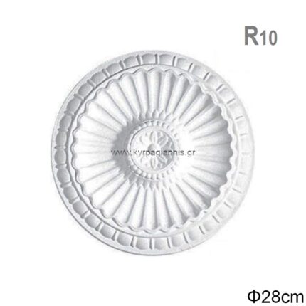 ΔΙΑΚΟΣΜΗΤΙΚΗ ΡΟΖΕΤΑ ΟΡΟΦΗΣ R10 VIDELLA Φ28 πολυστερίνης Ιταλίας