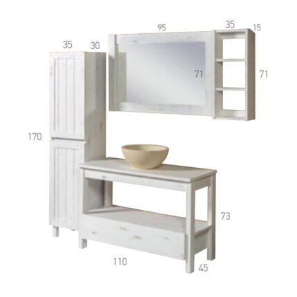 ΕΠΙΠΛΟ ΜΠΑΝΙΟΥ ΑΜΑΡΥΛΛΙΣ 110 μασίφ