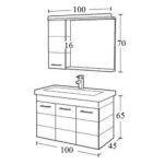 ΕΠΙΠΛΟ ΜΠΑΝΙΟΥ CRETA new 100 κόντρα πλακέ