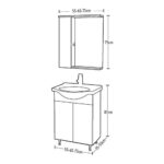 ΕΠΙΠΛΟ ΜΠΑΝΙΟΥ ECONOMY 0,55 mdf