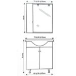 ΕΠΙΠΛΟ ΜΠΑΝΙΟΥ ECONOMY 0,65 mdf