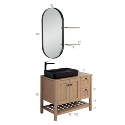 ΕΠΙΠΛΟ ΜΠΑΝΙΟΥ ΝΕΦΕΛΗ 100 κόντρα πλακέ