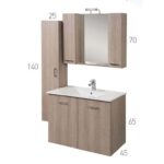 ΕΠΙΠΛΟ ΜΠΑΝΙΟΥ ΘΗΒΗ 70 mdf