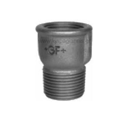 ΜΟΥΦΑ ΓΑΛΒΑΝΙΖΕ 1/2" ΕΞΑΓΩΝΗ