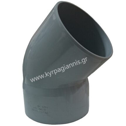 ΓΩΝΙΑ 45 Φ125 πλαστική