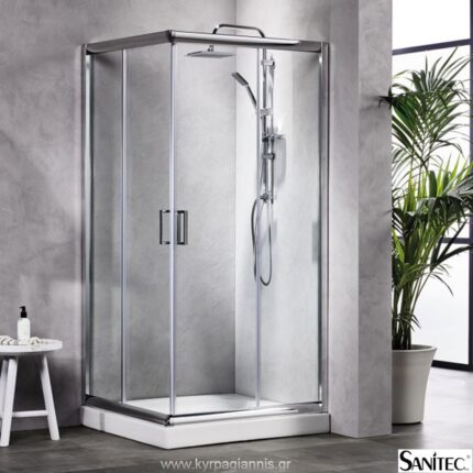 ΚΑΜΠΙΝΑΣ AS7272 72x72x180 τετράγωνης ντουζιέρας