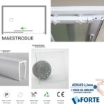 ΚΑΜΠΙΝΑ ΝΤΟΥΖΙΕΡΑΣ MAESTRO ECO DUE ΑΚΡΥΛΙΚΗ 100x185 τοίχο-τοίχο FORTE