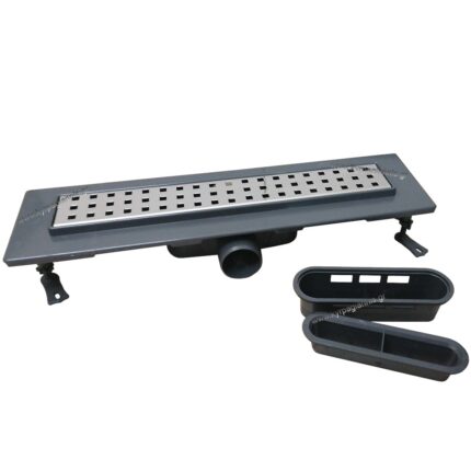 ΚΑΝΑΛΙ ΝΤΟΥΖΙΕΡΑΣ 40cm RAIN με σχάρα inox