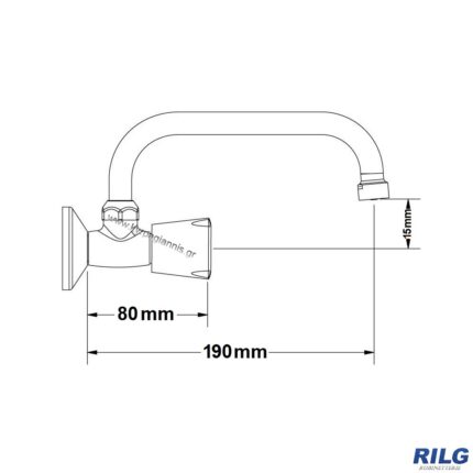 ΚΑΝΟΥΛΑ Α/Ρ RILG ΤΟΙΧΟΥ