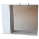 ΚΑΘΡΕΠΤΗΣ ΜΠΑΝΙΟΥ ΞΥΛΙΝΟΣ mdf ΓΙΑΣΕΝΙΤ 85x72 KOS λευκός