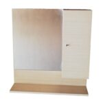 ΚΑΘΡΕΠΤΗΣ ΜΠΑΝΙΟΥ ΞΥΛΙΝΟΣ mdf ΓΙΑΣΕΝΙΤ 75x80 ΣΗΜΙΔΑ (χωρίς φωτισμό)