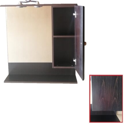 ΚΑΘΡΕΠΤΗΣ ΜΠΑΝΙΟΥ ΞΥΛΙΝΟΣ mdf ΓΙΑΣΕΝΙΤ 85x80 WENGE eco