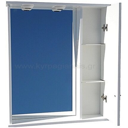 ΚΑΘΡΕΠΤΗΣ 85x70 ΔΕΞΙ με ντουλάπι mdf λευκό