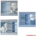 ΚΑΘΡΕΠΤΗΣ μπάνιου 2050 63x55 με συρτάρια lamaplast