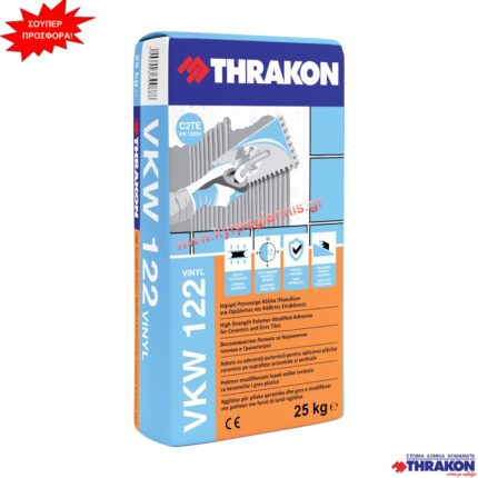 ΚΟΛΛΑ ΠΛΑΚΙΔΙΩΝ THRAKON VKW122 Vinyl 25kg