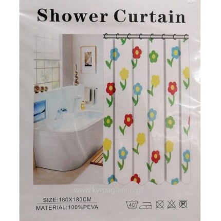 ΚΟΥΡΤΙΝΑ ΛΟΥΛΟΥΔΙΑ 180x180 με κρίκους