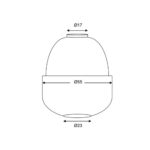 Λάστιχο καζανακίου ΦΟΥΣΚΑ ΝΤΟΡΑ Φ17x55x23
