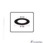 Λάστιχο για καζανάκι Incertiplast Φ58x33 ΒΑΣΗΣ ΚΟΡΜΟΥ Φ58x33