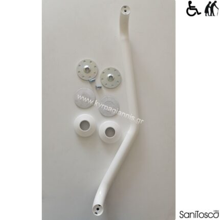 ΛΑΒΗ ΜΠΑΝΙΕΡΑΣ ΤΟΙΧΟΥ λευκή 40x30 ΑΜΕΑ Sanitosco (25EK01Β7Β)