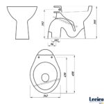 ΛΕΚΑΝΗ ΜΠΑΝΙΟΥ GEO LECICO "S" πορσελάνινη