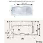 ΜΠΑΝΙΕΡΑ DIANA 160x75 ΕΥΘΥΓΡΑΜΜΗ