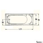 ΜΠΑΝΙΕΡΑ GLORIA 125x70