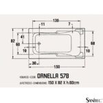 ΜΠΑΝΙΕΡΑ ORNELLA 150x82 ΕΥΘΥΓΡΑΜΜΗ