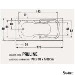 ΜΠΑΝΙΕΡΑ PAULINE 170x80 ΕΥΘΥΓΡΑΜΜΗ