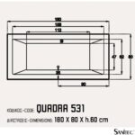 ΜΠΑΝΙΕΡΑ QUADRA 180x80 ΕΥΘΥΓΡΑΜΜΗ