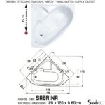 ΜΠΑΝΙΕΡΑ SABRINA 120x120 ΓΩΝΙΑΚΗ