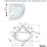 ΜΠΑΝΙΕΡΑ SAMANTHA 105x105 ΓΩΝΙΑΚΗ