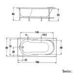 ΜΠΑΝΙΕΡΑ VICTORIA 160x80 ΕΥΘΥΓΡΑΜΜΗ